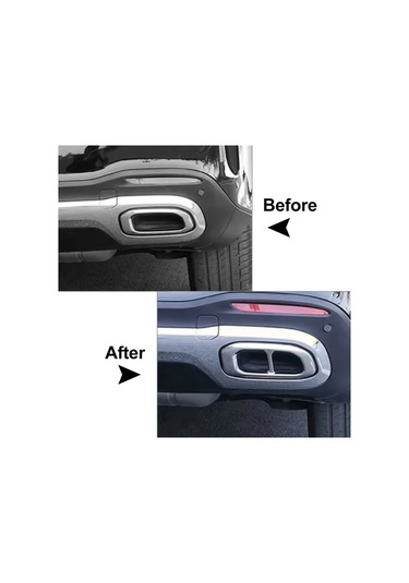 Hightower Gla 20-25 İçin Gümüş Egzoz Uçları, Dayanıklı Ve Şık Egzoz Ağzı Kaplaması