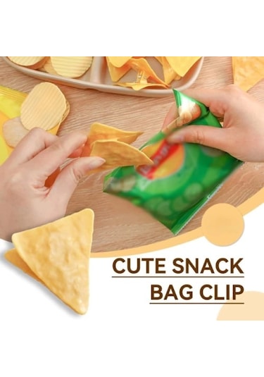 Dodes Cips Şeklinde Poşet Klipsleri Çok Renkli
