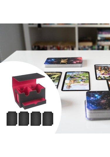 Suntek Kart Destesi Kutusu Oyun Kartı Oyuncak İç-kırmızı