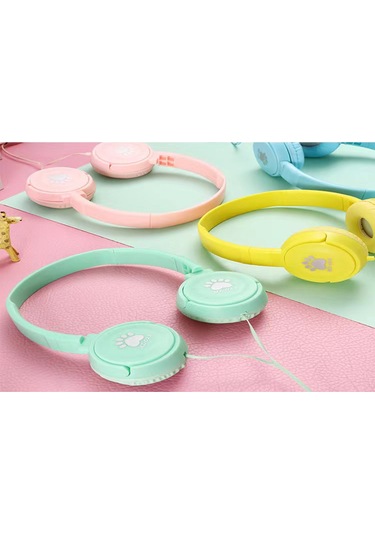 Mufunye 026 Model Pembe Kulaküstü Kulaklık - 40mm Hoparlörlü, 3.5mm Plug, Telli, Mikrofonlu Ve Bas Derinliği Özelliğiyle Cep Telefonu Uyumlu