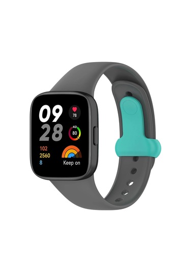 Newface Xiaomi Redmi Watch 3 Origin Silikon Kordon Glblseme - 31 - Füme