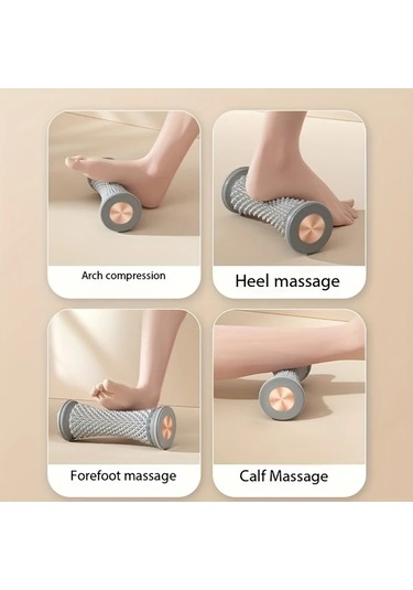 Willowhaven Gri Awaoko Ayak Masaj Rulosu Hiz Kontrollu Derin Doku Tasarimi Ev Fitness Iyilesme Kas Gevsetme Gri