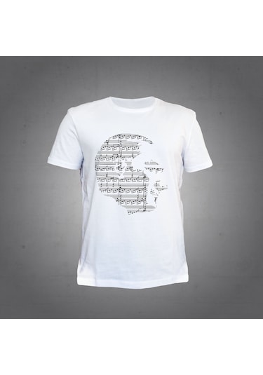 Herşey Nota Atatürk Nota T-shirt Beyaz Unisex 001