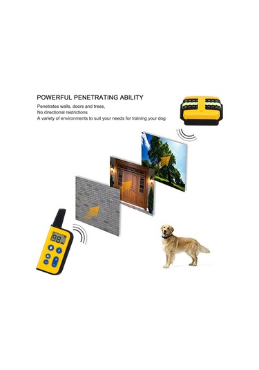 Geeroyoo Otomatik Ses Kontrollü Köpek Eğitim Kolyesi, Uzun Pil Ömrü Ve Şarj Edilebilir, Su Geçirmez, 1800ft Menzil, Siyah