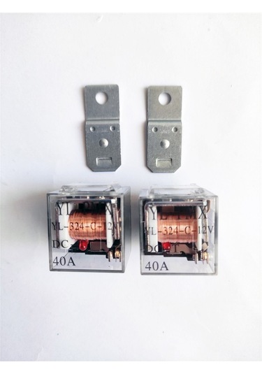 2 Adet Şeffaf 5 Uçlu Üniversal Röle 40 Amper Tas01-004