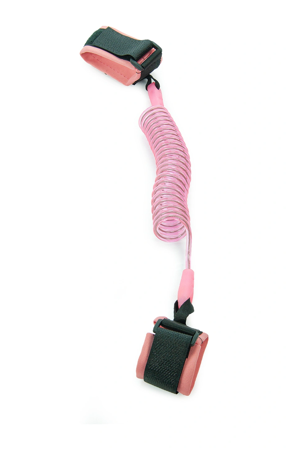 Hac Umre Çocuk Güvenlik Bilekliği Kayıp Önleyici Spiral Kordon - Pembe Pembe