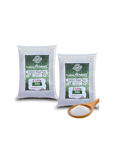 2 Adet 1 KG Kristal Kaya Tuzu