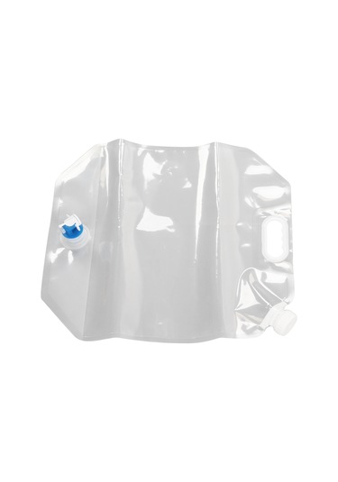 Wezone 15l Pvc Katlanabilir Su Torbası - Dışarıda Kamp, Bisiklet Turu Ve Acil Durumlar İçin Taşınabilir, Sızıntısız Su Saklama Cihazı Su Kranıyla Beyaz