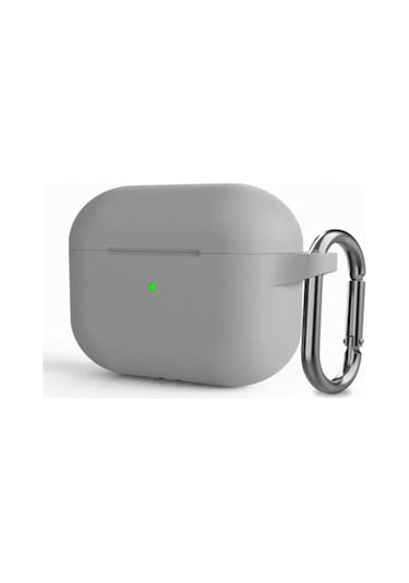 Apsuwa Airpods 4 Uyumlu Kılıfı Silikon Gri Gri