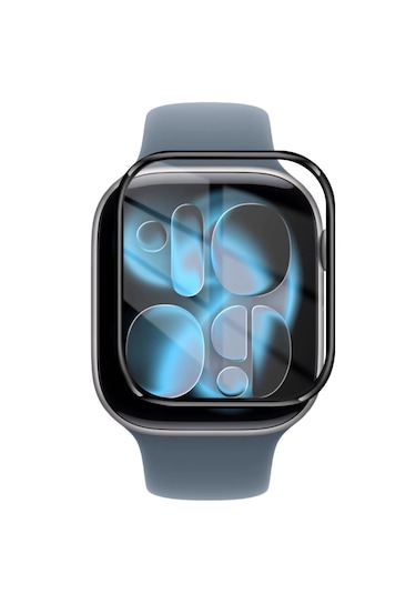 Forzacase Apple Watch 11 46mm İle Uyumlu Çerçeveli Tam Kaplayan 3d Pet Ekran Koruyucu Film - Fc016