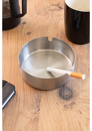 Mucit Home Küllük Metal Küllük Paslanmaz Çelik 10 Lu Kül Tablası Küllük Seti