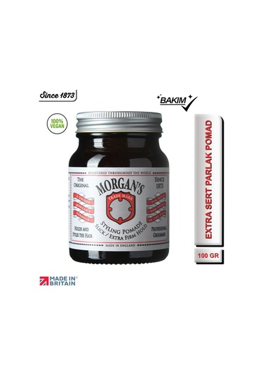 Morgan's Pomade Styling Pomade Slick Extra Firm Hold - Extra Sert Tutucu Şekillendirici Pomad 100 G