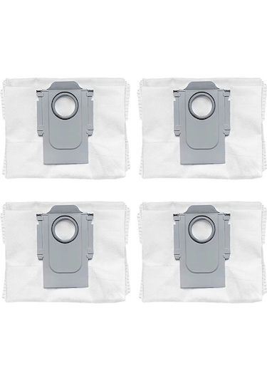 Roborock S8 Pro Ultra Robot Süpürge Uyumlu Toz Torbası 4 adet Robotcum