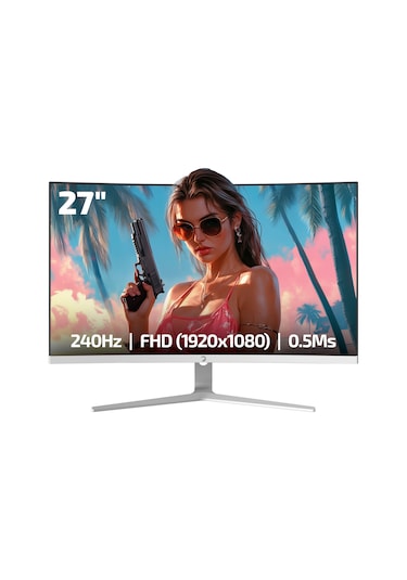 Gamepower Vivid V60 27" Curved Rgb Beyaz 240hz 0.5ms Fhd 1500r Cece5gmp0064