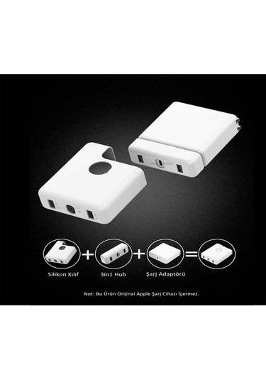 Usb Çoğaltıcı Çoklayıcı Usb-C Şarj Aleti Kılıfı Usb-C 61W-87W