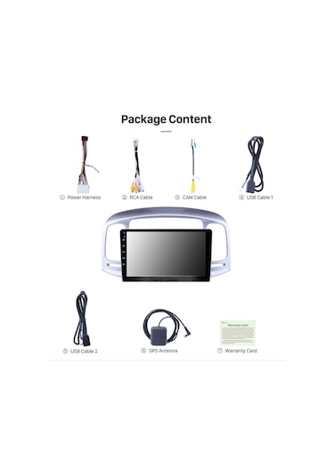 Hyundaı Accent 2009+ Multimedya Navigasyon Usb Kamera Carplayer