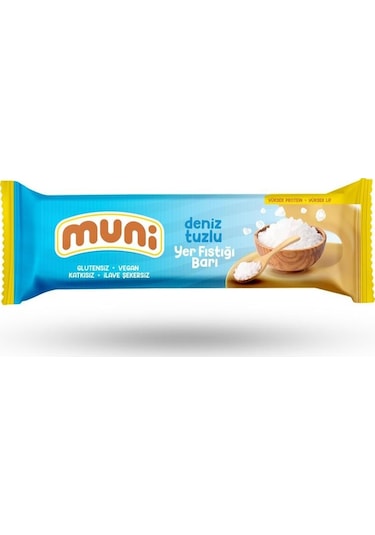 Muni Deniz Tuzlu Yer Fıstığı Barı 12 x 40 G