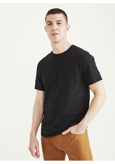 Dockers Erkek Regular Fit Kısa Kol Minimalist T-shirt Siyah