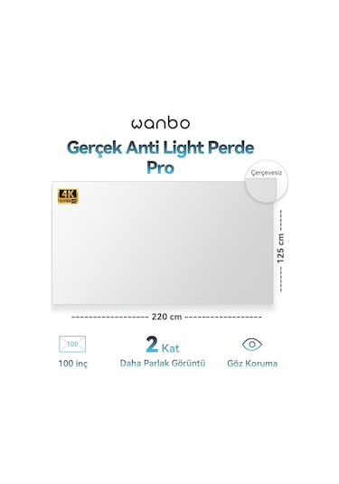 Wanbo Anti Light Pro Projeksiyon Perdesi