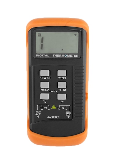 Sones İki K-tipi Sensörlü Dijital Termometre Dm6802b