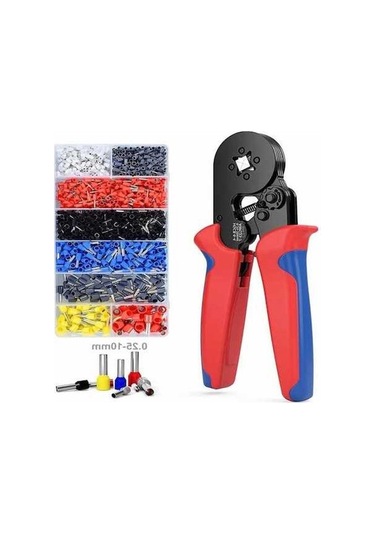Novahub Kablo Sıkma Aleti Seti 1250 Adet Ferrül + Kerpeten 0.25-10mm² Awg23-7