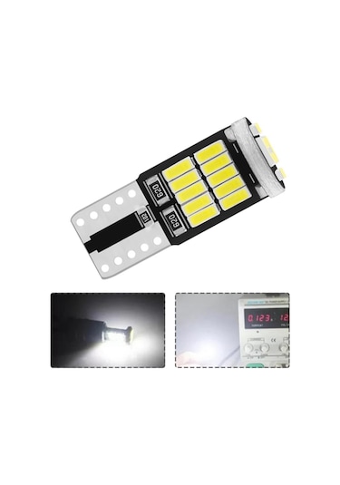 Volvo V70 Plaka Parklar Için 26 Led T10 Beyaz Ampul 2 Adet