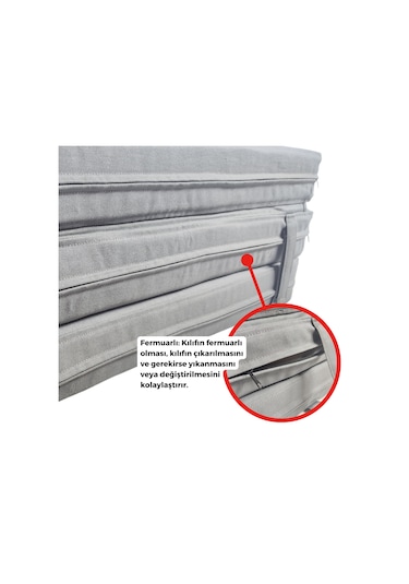 Xpermate Maxisafe Pro Şantiye Yatağı İşçi Yatağı 80x180x8 Cm Gri