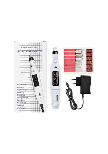 Yifomall Evde Profesyonel Manikür Seti - 20.000 Rpm Hız Ayarlı Mini Elektrikli Tırnak Bakım Aleti