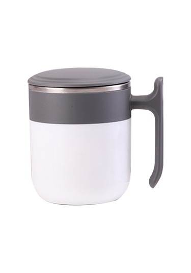Xindoker 300ml Gri Otomatik Karıştırıcı Bardak, Isı Algılama Ve Elektrikli Seçenekli, Manyetik Teknoloji İle Kahve/milk İçeceği Karıştırıcı, Kapaklı Ve Dengeleyici Termal Gri