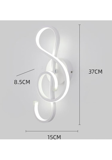Suntek Pvc Duvar Lambası Başucu Aplik Işık Kapalı Koridor Beyaz Beyaz Işık