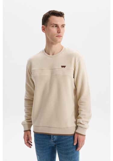 Arma Erkek Regular Fit Selanik Sweatshirt Kazak Karbon Fırçalı, Bisiklet Yaka, Pamuk Polyester, Süs Etiketli K30124697802 Bej Arma Erkek Regular Fit Selanik Sweatshirt Kazak Karbon Fırçalı, Bisiklet Yaka, Pamuk Polyester, Süs Etiketli K30124697802 Bej