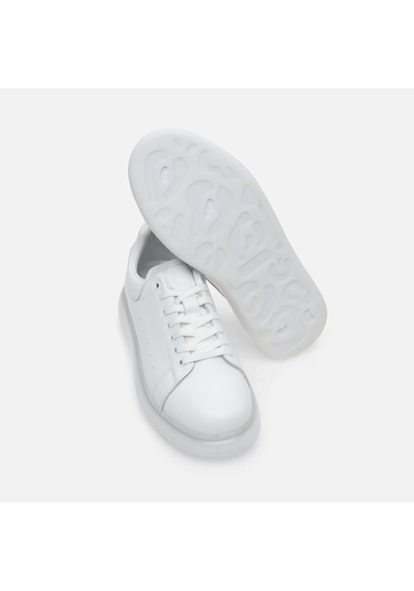 Hotiç Hakiki Deri Beyaz Erkek Günlük Ayakkabı 02ayh281340a900 Beyaz