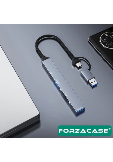 Type-c Usb Kart Okuyucu Sd/tf Usb 3.0 5gbps Veri Aktarımı Fc901