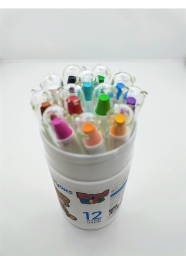 Kraf Kıds Pastel Boya Sılky Crayon 12 Lı Kk500 Çok Renkli