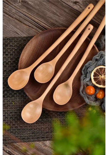 Niandahoome Uzatılmış Saplı Ahşap Bar Mutfağı Kaşığı 175545609