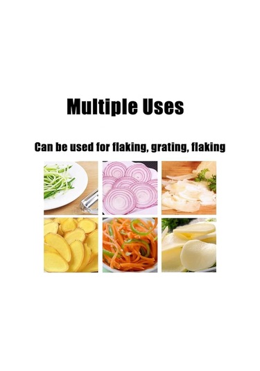 Cocororo Soyucu, Meyve Ve Sebze Soyucu, Pelador Çok Amaçlı Çift Cuchilla, Patates, Portakal, Limon İçin Julienne Şeritleri, Limon Sıkacağı Ve Patates Spirali 1 Adet Siyah