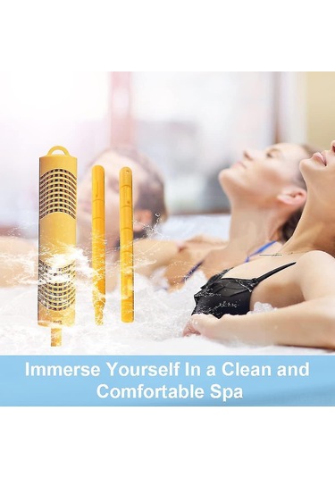 Konesam Sarı Spa Mineral Çubuğu: Jacuzzi, Havuz Ve Su Tesisleri İçin Kolay Kurulumlu Su Temizleme Filtre Parçası