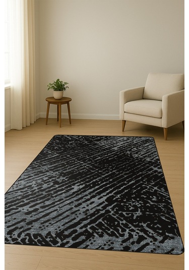 Modern Desenli Dijital Baskı Kaymaz Taban Halı H0947 Renkli