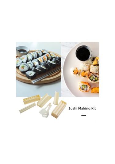 Xindoker Mutfak İçin 10 Parça Çeşitli Şekillerde Kalp, Daire, Dikdörtgen Sushi Ve Zırh Yapımı Seti - Sağlıklı Plasti K Materyal - Kolay Kullanim - Hediye Paketi Diğer