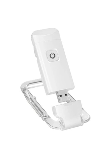 Hfambition Beyaz Usb Şarj Edilebilir Led Okuma Lambası - 3 Işık Modu, Göz Koruyucu, Esnek Klemeli, Dormitory/ofis Uyumlu Çok Renkli