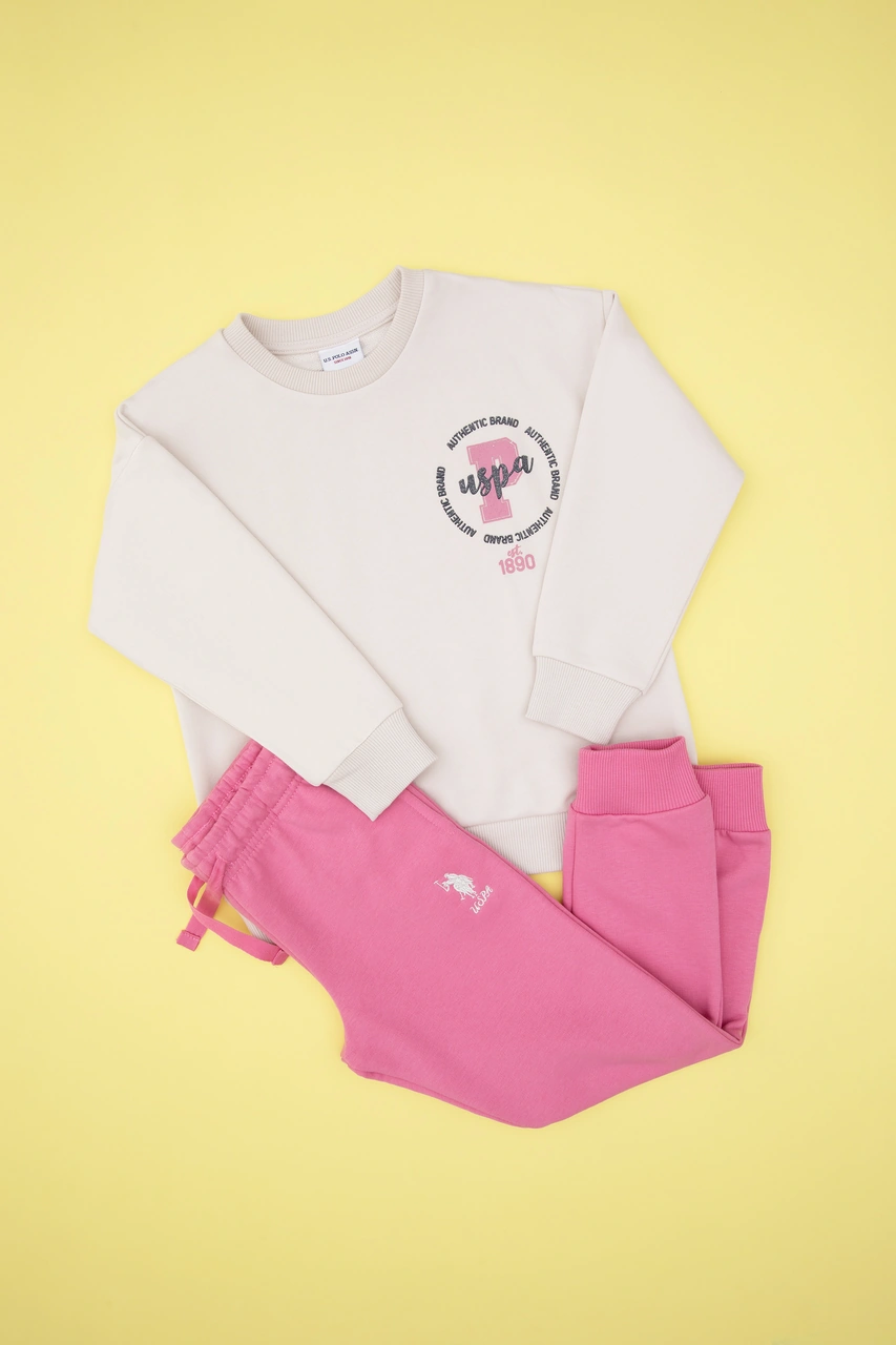 U.s. Polo Assn. Kız Çocuk Taş Pijama Takım 50318958-vr049 Tas