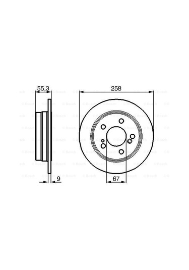 Mercedes E 124 E220 2.2 1993-1995 Bosch Arka Disk 2 Adet