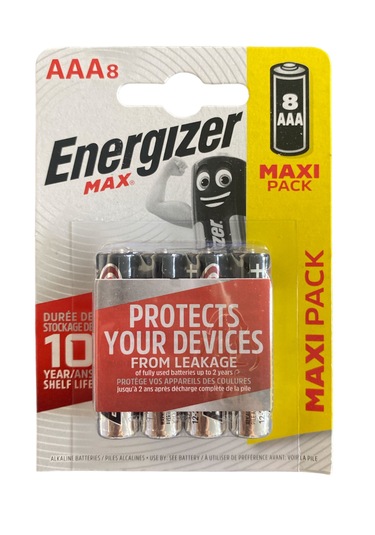 Energizer Alkalin Max Aaa İnce Kalem Pil 8'li Paket