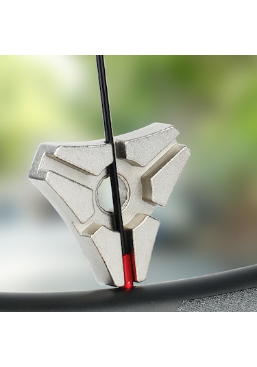 Monyee Mountain Bike Tel Ayar Aleti, 6-uçlu Üçgen Tasarım, Dayanıklı Çelik, Profesyonel Tamir Araçları Gümüş Gümüş