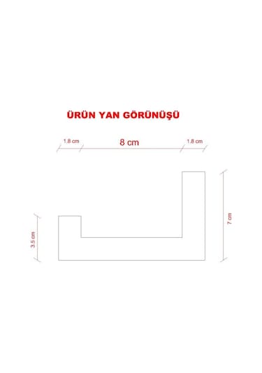 Rafkestir Setli Duvar Rafı 120 Cm Beyaz ( Mat )