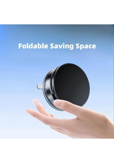 Monyee Araç İçin Manyetik Navigasyon Tutucu - 360 Açı Ayarlı Vakum Emici Telefon Tutucu Beyaz