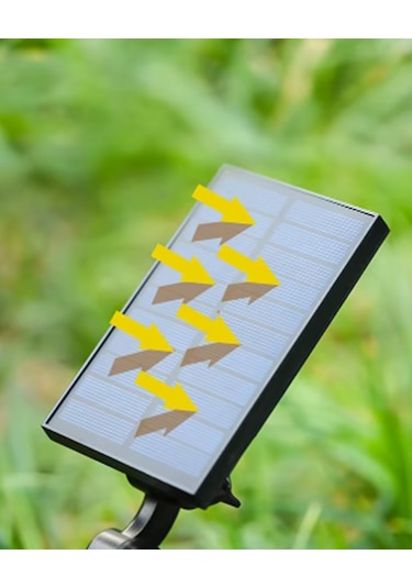 7w Solar Güneş Enerjili Kazıklı Çim & Bahçe Aydınlatma Yeşil