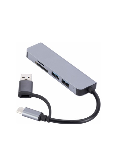 5'i 1 Arada Usb + Usb-c/tip-c'den Usb Bağlantı İstasyonuna For 2302 Diğer