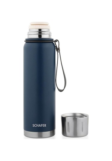 Schafer Çelik Termos 750 Ml Lacivert Renk Lacivert