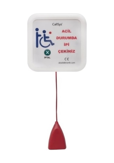 Bay Ve Bayan Engelli Wc Acil Yardım İpli Çağrı Seti